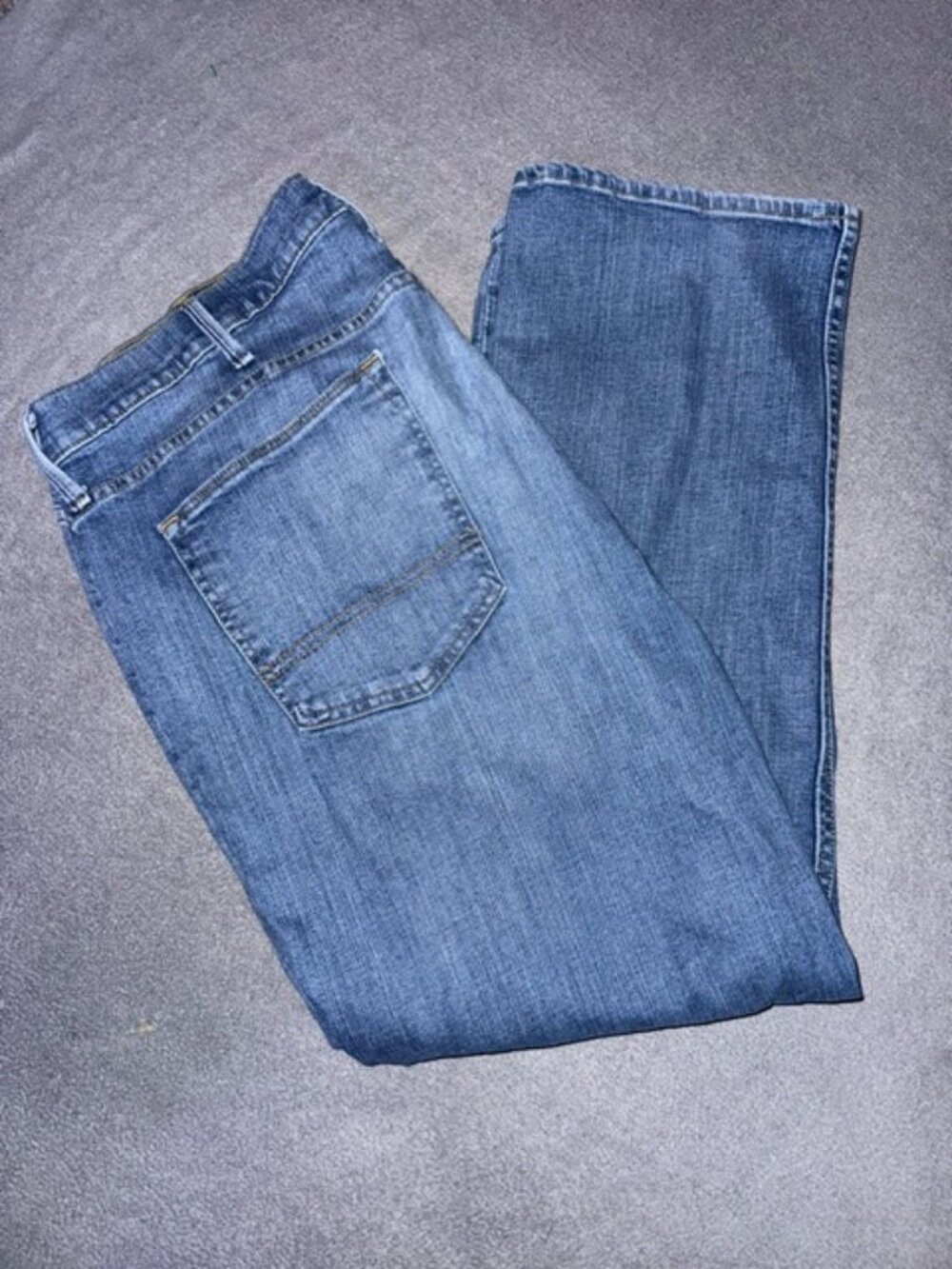Foundry Supply Co Men’s Athletic Fit Jeans Size 42 x 27 Blue Denim Straight